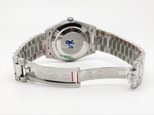 DayDate 40mm 904L Flt SS/SS Blk/Rm GMF VR3255