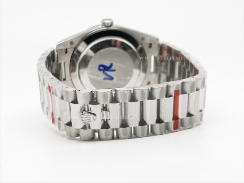 DayDate 40mm 904L Flt SS/SS Blk/Rm GMF VR3255