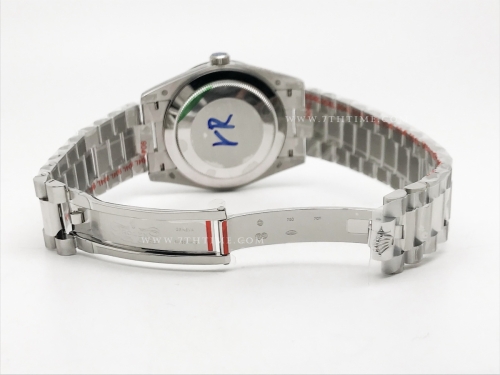 DayDate 40mm 904L Flt SS/SS I-Blue/Rm/Stk GMF VR3255