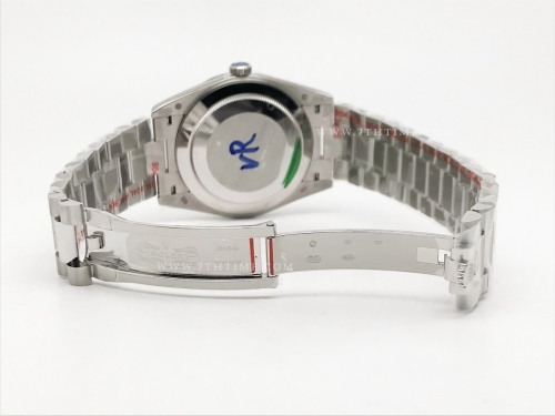 DayDate 40mm 904L Flt SS/SS Silv/Rm/Stk GMF VR3255