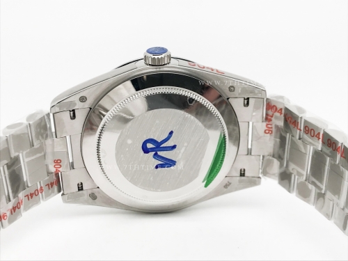 DayDate 40mm 904L Flt SS/SS Silv/Rm/Stk GMF VR3255