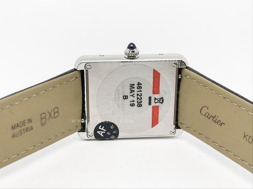 Cartier Tank Solo Large SS/LE Wht AF Swiss Qtz