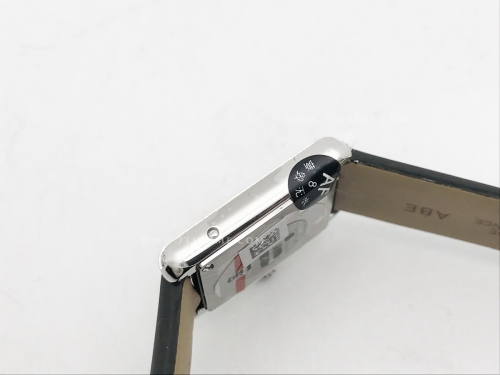 Cartier Tank Must Small Dia SS/LE Wht AF Swiss Qtz