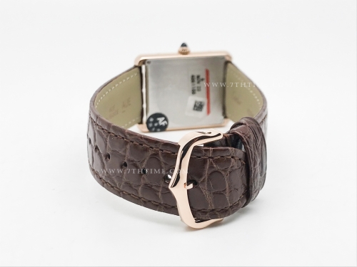 Cartier Tank Solo Large RG/LE Wht AF Swiss Qtz