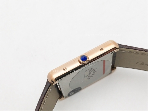 Cartier Tank Solo Large Dia RG/LE Wht AF Swiss Qtz