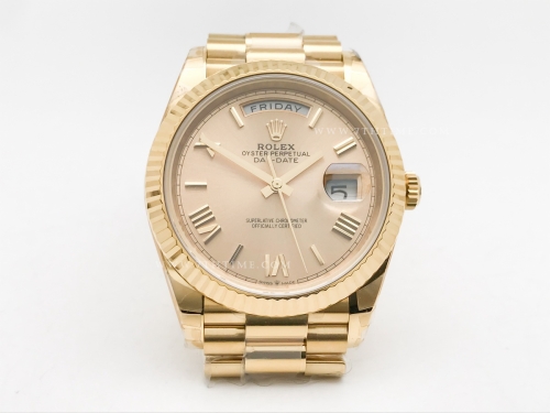 DayDate 40mm 904L Flt Wt YG/YG YG/Rm/Stk TMF SH3255