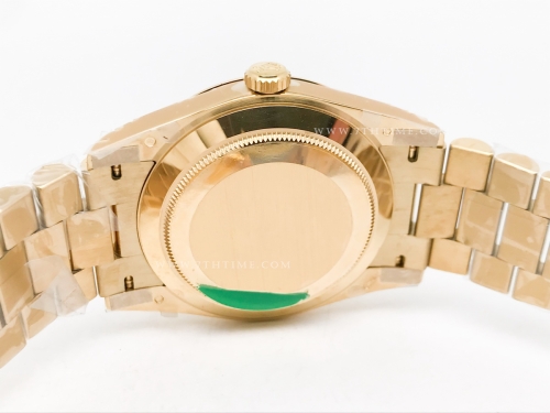 DayDate 40mm 904L Flt Wt YG/YG OGrn/Rm/Stk TMF SH3255