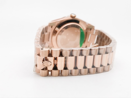 DayDate 40mm 904L Flt Wt RG/RG Grn/Rm/Stk TMF SH3255