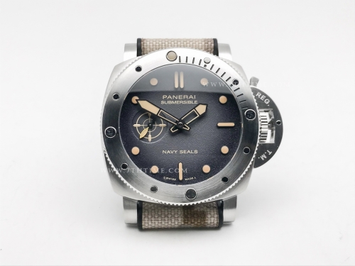 PAM 1518 Sub Navy Seals 44mm SS/RU G-Blk VSF P900