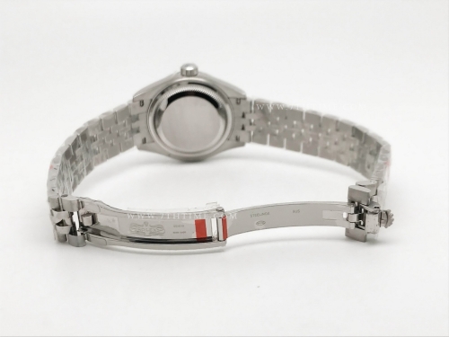 DateJust Ladies 28mm Jub Flt 904L SS/SS Green/Stk GMF A2671