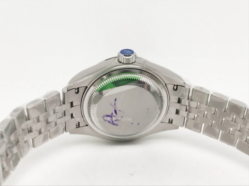 DateJust Ladies 28mm Jub Flt 904L SS/SS Silv/Stk GMF A2671