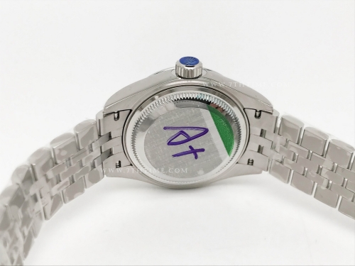 DateJust Ladies 28mm Jub Flt 904L SS/SS Grey/Stk GMF A2671