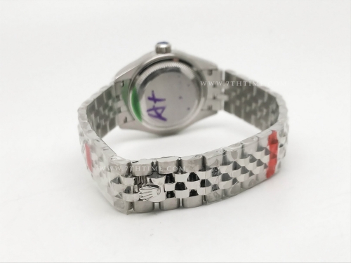 DateJust Ladies 28mm Jub Flt 904L SS/SS Blue/Stk GMF A2671