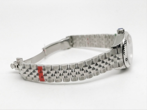 DateJust Ladies 28mm Jub Flt 904L SS/SS Pink/Stk GMF A2671