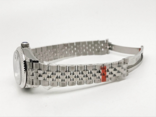 DateJust Ladies 28mm Jub Flt 904L SS/SS M-Wht/Dia GMF A2671