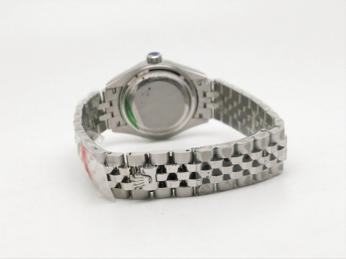 DateJust Ladies 28mm Jub Flt 904L SS/SS M-Wht/Dia GMF A2671