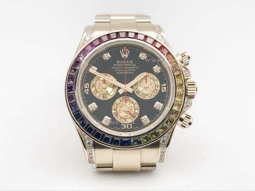 Daytona 116598RBOW Dia YG/YG Blk/Dia ZF SH4130