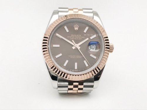 DJ2 41mm 126331 Jub Flt RG/SS Brn/Stk GDF MY8215