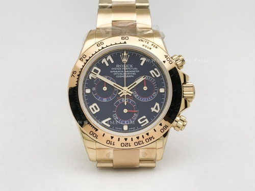 Daytona 116508 YG/YG Blue/Num OMF Asia 7750