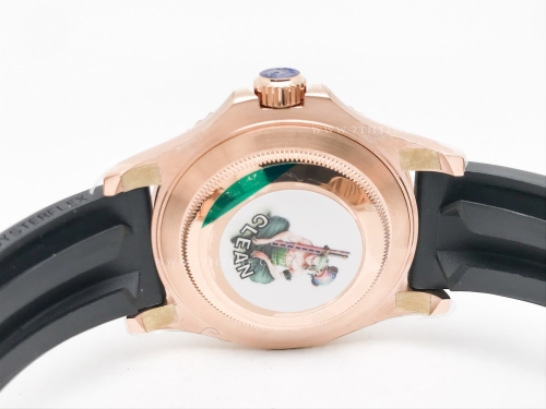 YachtMaster 126655 40mm 316F RG/RU Blk FCF VR3235