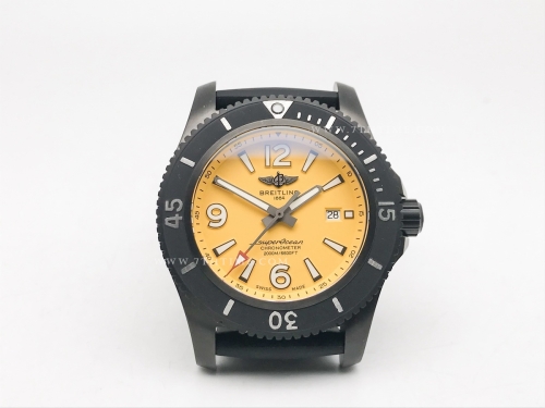 Superocean 46mm V2 DLC/RU Yellow TF Asia 2824