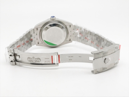 DJ 36mm Jub Flt 904L SS/SS Black/Stk APF