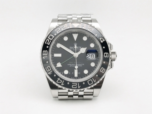 GMT II 126710GRNR Jub 904L SS/SS Blk THB SH3285-2