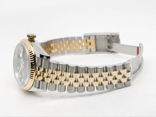 DJ 36mm Jub Flt 904L YG/SS Blk/Dia APF VR3235