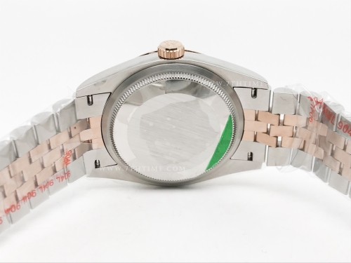 DJ 36mm Jub Flt 904L RG/SS Blk/Dia APF VR3235