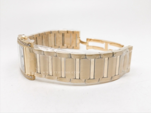 Ladies Tank Francaise Med Dia YG/YG Sil 8848F Sw Qtz