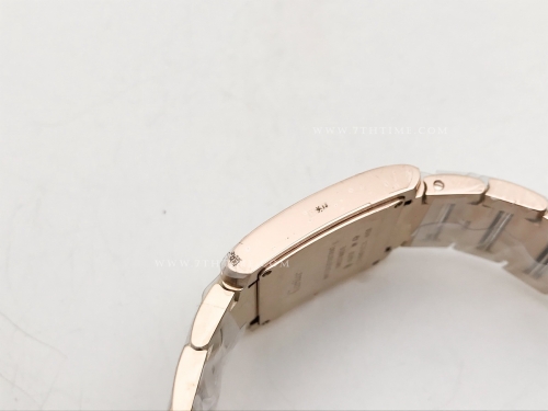 Ladies Tank Francaise Med Dia RG/RG Sil 8848F Sw Qtz