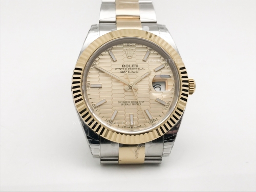 DJ2 41mm 126333 Oys Flt 904L YG/SS HC-G/Stk EWE A3235