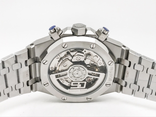 Royal Oak Chrono 26240ST SS/SS Blk/Stk BF A7750 Mod
