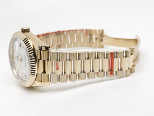 DayDate 40mm 904L Flt YG/YG M-Wht/Dia GMF VR3255