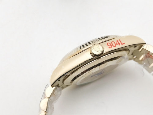 DayDate 40mm 904L Flt YG/YG M-Wht/Dia GMF VR3255