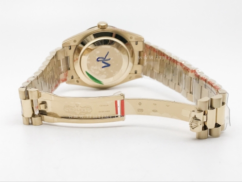 DayDate 40mm 904L Flt YG/YG M-Wht/Dia GMF VR3255