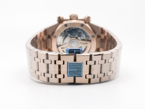 Royal Oak Chrono 26240OR RG/RG Wht/Stk BF A7750 Mod