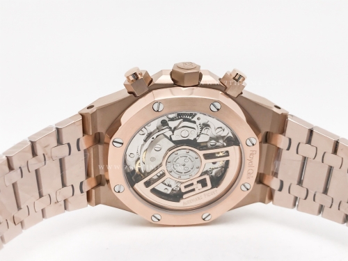 Royal Oak Chrono 26240OR RG/RG Blk/Stk BF A7750 Mod