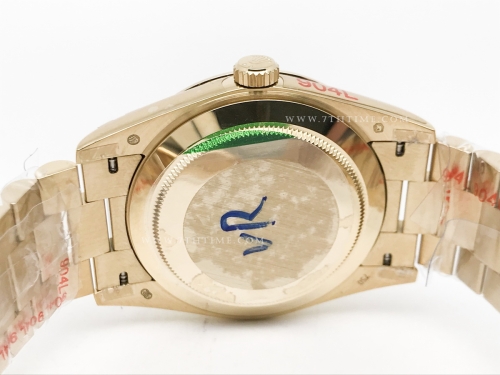 DayDate 40mm 904L Flt YG/YG Blk/Rm GMF VR3255