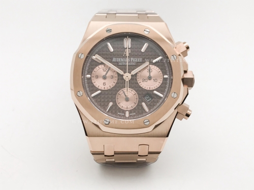 Royal Oak Chrono 26331 RG/RG Brn/Gold BF A7750 Mod
