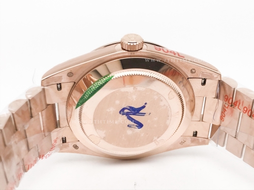 DayDate 40mm 904L Flt RG/RG Gold/Stk GMF VR3255