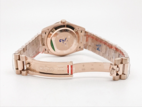 DayDate 40mm 904L Flt RG/RG Silv/Stk GMF VR3255