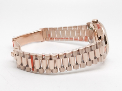 DayDate 40mm 904L Flt RG/RG Brn/Stk GMF VR3255