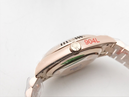 DayDate 40mm 904L Flt RG/RG Brn/Stk GMF VR3255