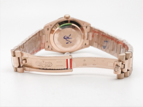 DayDate 40mm 904L Flt RG/RG Brn/Stk GMF VR3255