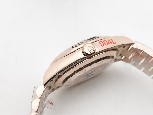 DayDate 40mm 904L Flt RG/RG G-Brn/Stk GMF VR3255