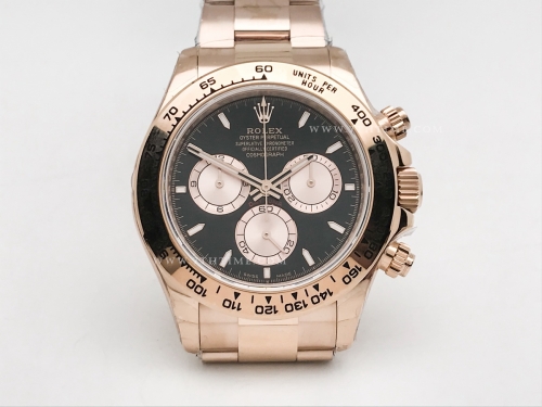 Daytona 126505 RG/RG Wt Blk/Wht 904L QF V6 SH4131