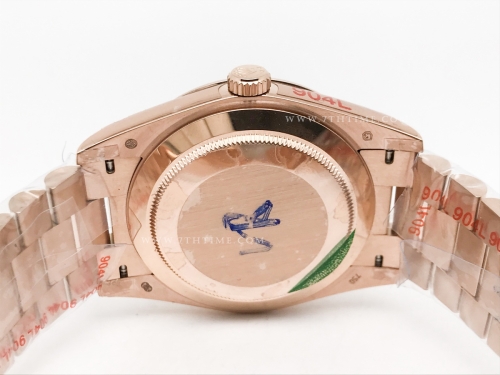 DayDate 40mm 904L Flt RG/RG Wht/Rm/Stk GMF VR3255