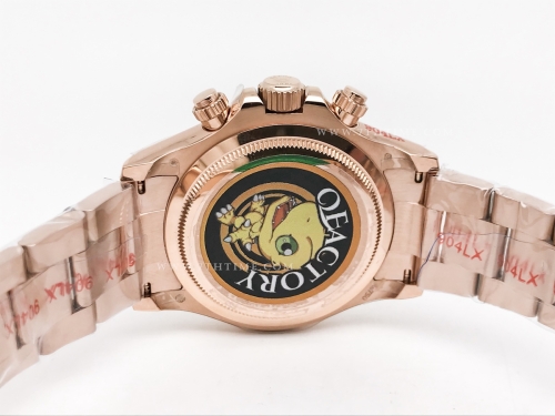 Daytona 126505 RG/RG Wt Blk/Wht 904L QF V6 SH4131