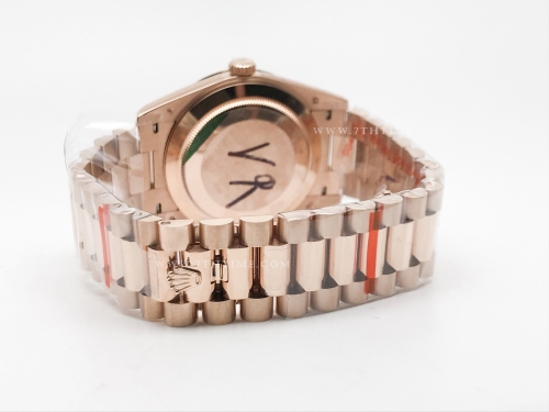 DayDate 40mm 904L Flt RG/RG O-Grn/Rm/Stk GMF VR3255